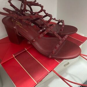 Stylish Red Strappy Heels